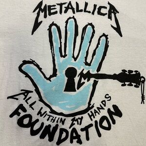 Metallica Graphic Tee  all with my hands foundation